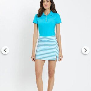 Jude Connally Morgan Skort Jude Cloth in Everyday Stripe Aqua Size XS